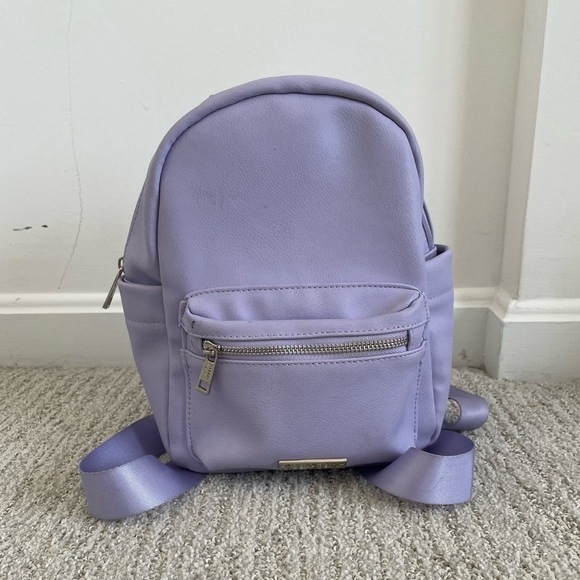 Madden Girl Handbags - Madden Girl Mini Lavender Purple Backpack Purse Casual Preppy Fall Minimalist